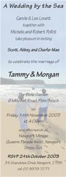 Wedding Invitation - Mr & Mrs Pollitt